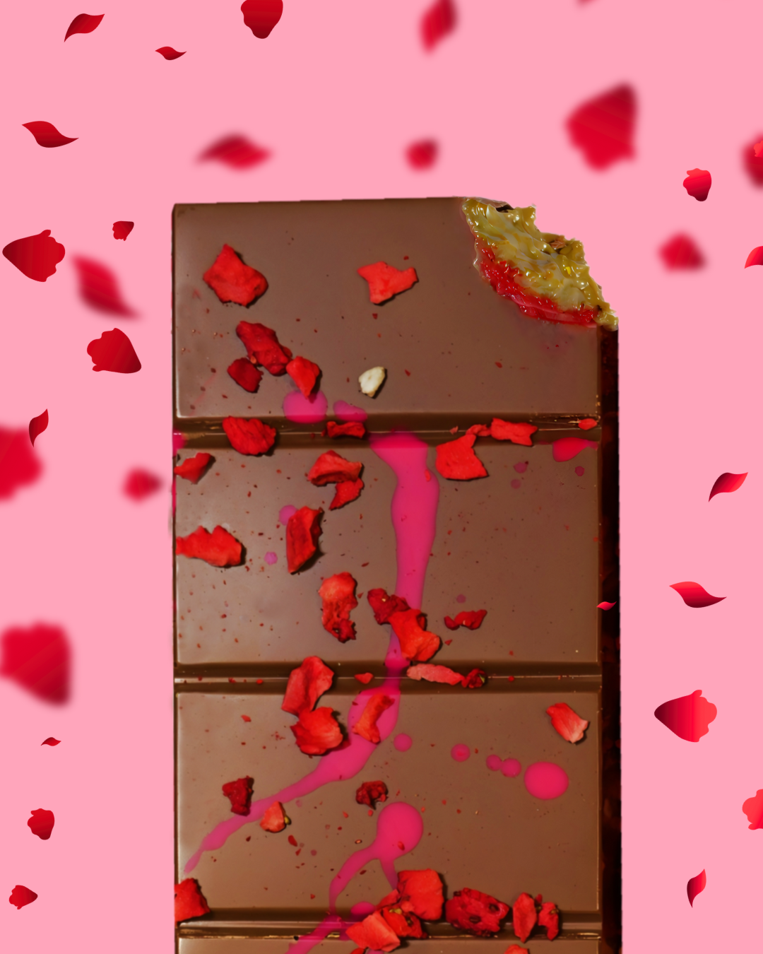 Dubai Chocolate - Valentine Edition (Pistachio + Strawberry Jam)